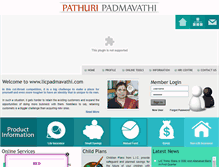 Tablet Screenshot of licpadmavathi.com